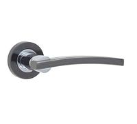 Frelan Hardware Modena JV780PCBN Polished Chrome & Black Nickel Levers On Rose