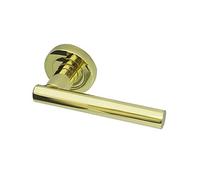 Frelan Hardware Petra PVD Brass Handle On Rose