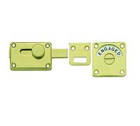 Frelan Hardware Polished Brass Bathroom Indicator Door Bolt JV2552BPB