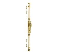 Frelan Hardware Polished Brass Locking Espagnolette Bolt JV2000PB