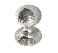 Frelan Hardware Reeded Mortice Door Knobs 60Mm (Pair) Chrome