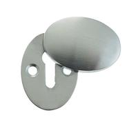 Frelan Hardware Satin Chrome Oval Covered Escutcheon 45mm