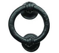 Frelan JAB7 95mm Dia. Ring Knocker, Black, 100 mm