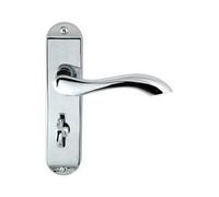 Frelan Jedo Broadway Bathroom Door Handle 175mm x 42mm Polished Chrome