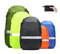 Frelaxy Hi-Visibility Backpack Rain Cover with Reflective Strip 100% Waterproof Ultralight Backpack Cover, Storage Pouch, Anti-Slip Cross Buckle Strap, for Hiking, Camping, Biking, Outdoor, Traveling
