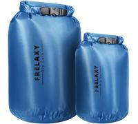 Frelaxy Waterproof Dry Bag 2 Pack/3 Pack, Lightweight Portable Dry Bags, 5L & 15L & 25L Durable Dry Sack Set Keep Gear Dry for Hiking, Camping, Boating, Backpacking, Kayaking (2 Pack - Blue)