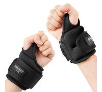 Frelaxy Wrist Weights with Thumb Loops Lock for Men Women 1lb*2 2lbs*2 3lbs*2 Ankle Weights Weighted Gloves for Running Strength Training Yoga Walking Exercises (Black, 3 lbs x 2)