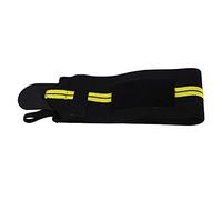 FRELEAN Adjustable Elastic Wraps Bandages Weightlifting Wristband Breathable Gym Accessories (Black and yellow)