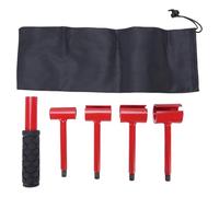 FRELEAN Door Hinge Adjustment Tool Kit 4 in 1 Steel Silicone Hinges Gap Adjusting Wrench Hinge Bender Tool Set for Various Doors Repair