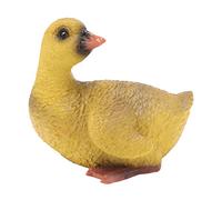 FRELEAN Duck Ornament Resin Weather Cute Vivid Expression Duck Statues Sculpture Garden Yard Pond (Grey)