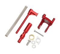 FRELEAN Lp 2-3 Speed Derailleur Set Bicycle Chain Pusher Spring Aluminum Alloy Material Smooth Rotation Firm Tightness Lightweight Design for (Red (boxed))
