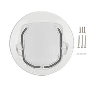 FRELEAN Two - Way Pet Door for Cats & Dogs | Attractive Flap with Noise Reduction | White Plastic Pet Flap Door for Indoor/Outdoor Use | Easy On/Off Switch