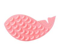 FRELEAN Whale Shape Cat Brush | Adhesive Silicone Massage Brush with Catnip | Pet Grooming Tool for Dead Hair Removal/Skin Stimulation | Soft & Sturdy Cat Toy (Pink)
