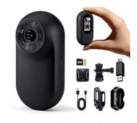 Frelisty Mini Body Camera with 32GB, Thumb Size Mini Body Cam, Wearable Body Cameras with Audio and Video Recording, Hands-Free POV Portable Action Camera for Walking, Travel(Graphite)
