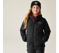 Frelton Hooded Waterproof Breathable Insulated Jacket Regatta Jet Black 3-4 Years