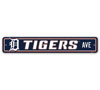 Fremont Die MLB Detroit Tigers Sign4x24 Plastic Street, Team Colors, One Size