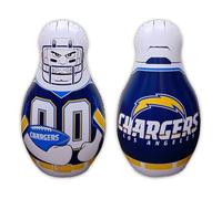 Fremont Die NFL Bop Bag Inflatable Tackle Buddy Punching Bag, Standard: 40" Tall, Team Colors (Los Angeles Chargers)