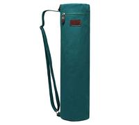 FREMOUS Yoga Mat Bag,Full-zip Exercise Yoga Mat Carrier Bag - Double Storage Pocket,Easy Access Zipper, Adjustable Shoulder Strap and Handle,Fits Most Mats(Dark green)