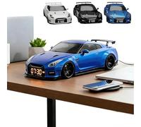 Frenaki Hypercar Alarm Clock, Alarm Clock Sport Car - Realistic Engine & Light Effects, Race Cars Clocks with Crystal Clear Led Display Screen, Unique Sports Cars Alarms Clocks for Ornament (blue)