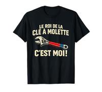 French Adjustable Wrench Humor Funny Mechanic Tool Joke T-Shirt