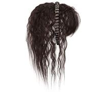 French Air Bangs Synthetic Fibre Hairpiece, Natural Hair Extensions, 3D Curls Hair Extensions for Quick Hairstyle, Natural