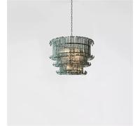 French American and Italian Light Luxury Art Decorative Glass Living Room Chandelier Suspended Restaurant Chandelier