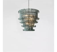 French American and Italian Light Luxury Art Decorative Glass Living Room Chandelier Suspended Restaurant Chandelier