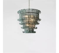 French American and Italian Light Luxury Art Decorative Glass Living Room Chandelier Suspended Restaurant Chandelier