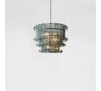 French American and Italian Light Luxury Art Decorative Glass Living Room Chandelier Suspended Restaurant Chandelier
