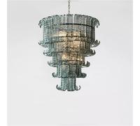 French American and Italian Light Luxury Art Decorative Glass Living Room Chandelier Suspended Restaurant Chandelier