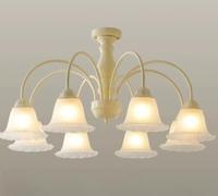 French & American Country Vintage Chandelier - Cream Style | Ideal Main Lighting for Living Room, Bedroom, European-Style Study & Dining Room (8 Heads)