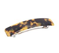 French Amie Oblong Handmade 3.5 Inches Strong Grip Celluloid Yellow Tokyo Automatic Hair Clip Hair Barrette - Long Lasting (Tokyo Shell) by French Amie