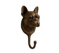 French Animal Themed Decorative Hook Coat Hat Organizer Bronze Art Finish Sleek Home Accent Holder
