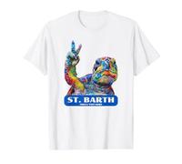 French Antilles St. Barth Souvenir/St. Barth Value Graphic T-Shirt, Men, White, S