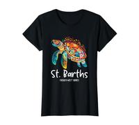 French Antilles St. Barth Value Graphic T-Shirt, Women, Black, XS