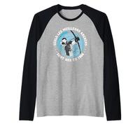French Archer Born 1966 Vintage Birthday Arrow-Sport Archery Raglan Baseball Tee
