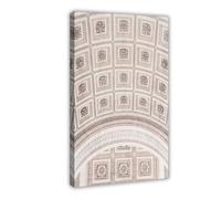 French Architecture- Arc De Triomphe, Paris Monument Arch Canvas Poster Wall Art Decor Print Picture Paintings for Living Room Bedroom Decoration 20x30inch(50x75cm)