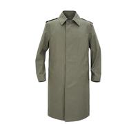 French Army Waterproof Trench Coat Officer Issue Military Surplus Raincoat | Vintage 1990s Full Length Weatherproof Overcoat for Outdoor & Urban Wear | Size 42-44 Short