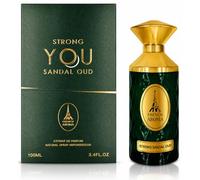 French Aroma Strong You Sandal Oud Eau De Parfum 100ml - Warm Spicy Sandalwood Perfume for Men & Women | Long Lasting Arabian Fragrance with Saffron, Vanilla & Cedarwood | Luxury Creamy Woody Scent