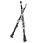 French B-flat Clarinet Instrument Clarinet For Beginners And Professional Entrance Examination Performance (Color : Ebony body)