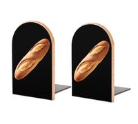 French Baguette Bookends Book Stopper for Heavy Books