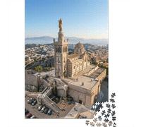 French Basilica 1000 Piece Puzzle Home Decor for Senior Leisure Enthusiasts Brain Training Retirement Gift 52x38cm/1000pcs