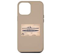 French Battleship Richelieu BB-15 WW2 Recognition Diagram Case for iPhone 12 Pro Max