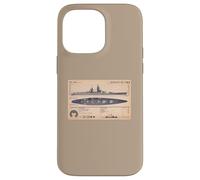 French Battleship Richelieu BB-15 WW2 Recognition Diagram Case for iPhone 14 Pro Max