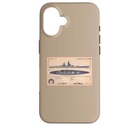 French Battleship Richelieu BB-15 WW2 Recognition Diagram Case for iPhone 16