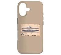 French Battleship Richelieu BB-15 WW2 Recognition Diagram Case for iPhone 17