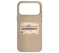 French Battleship Richelieu BB-15 WW2 Recognition Diagram Case for iPhone 17 Pro Max