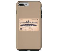 French Battleship Richelieu BB-15 WW2 Recognition Diagram Case for iPhone 7 Plus/8 Plus