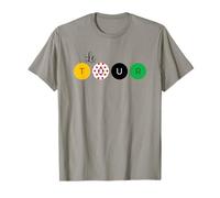 French Bike Race | Modern Cycling Design with Jersey Colors T-Shirt