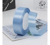 French Blue Satin Ribbon, 1" x 25 Yards | Single-Faced, User Friendly, Solid Ribbon for Gift Wrapping, DIY Craft Projects, Flower Arrangement, Wedding, Event Decor